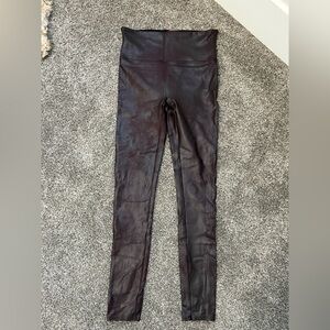Burgundy Spanx Faux Leather Leggings